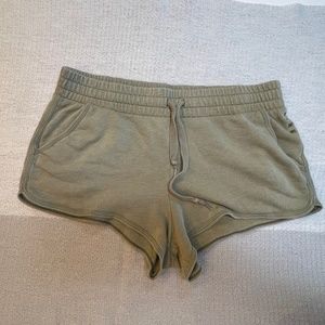 Pink by Victoria Secret Sweat shorts Women’s Size Large Olive Green Lounge